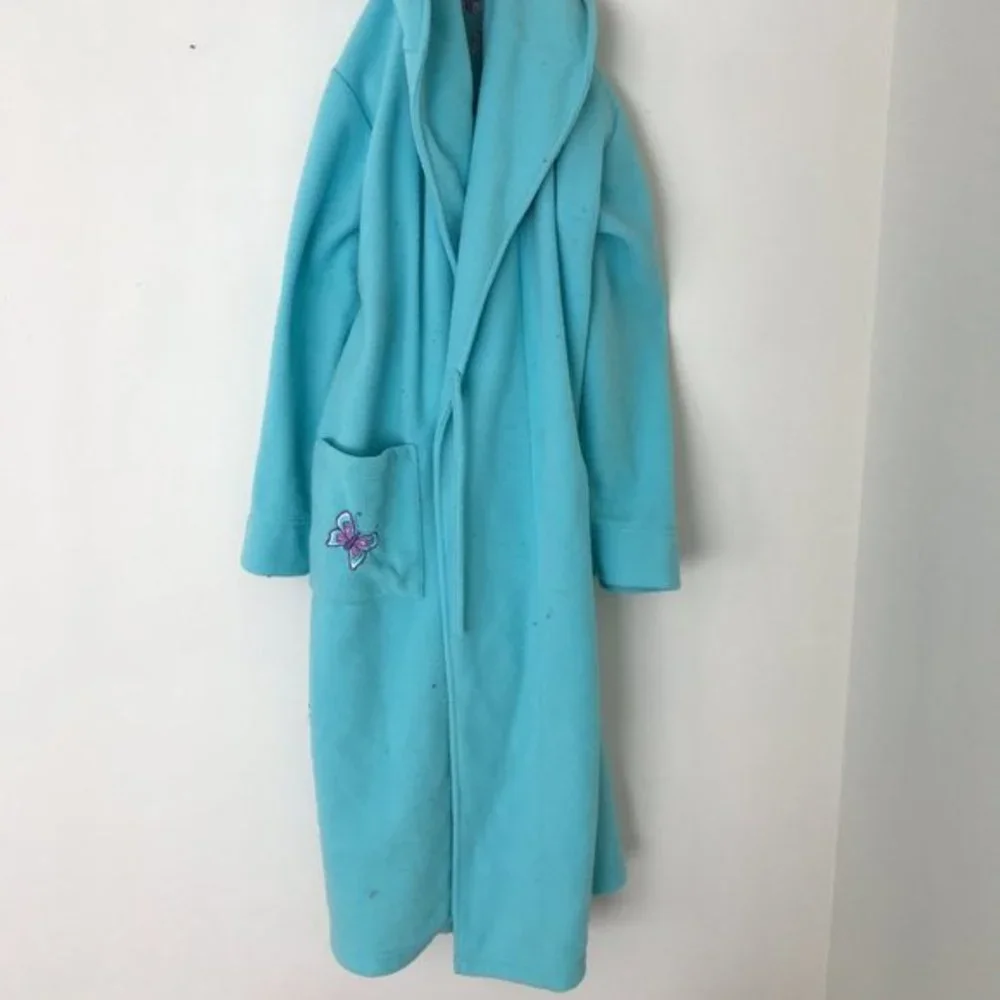 Total Girl Angel Blue & Purple Shower Bath Robe Size XL 14/16